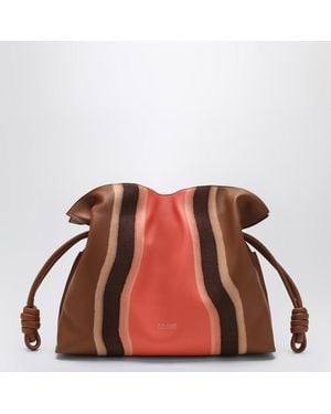 Loewe Flamenco Clutch Mittelgroß - Braun