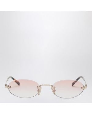 Miu Miu Logo Sonnenbrille - Pink