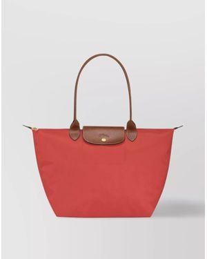 Longchamp Large Foldable Tote Bag - Red