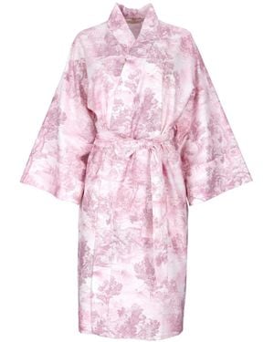 Decoflux Home Cotton Maternity Dressing Gown Toile & Matching Bag, Mt - Pink