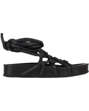 Patrizia Bonfanti Sandals Textile Fibres - Black