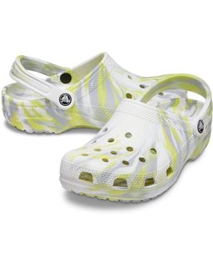 Crocs™ Classic Marbled Clog Bone/multi Size 8 Uk / 9 Uk - Metallic