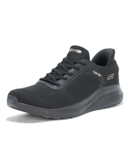 Skechers Black Hands Free Slip-ins Bobs Squad Chaos-Current Muse Sneaker