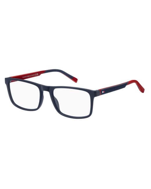 Tommy Hilfiger Th 2148 8ru Blue Red 53/17/140 Man Brilmonturen in het Black