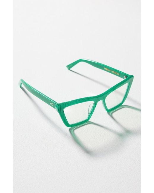 I-SEA Green Rosey Pinstripe Reading Glasses