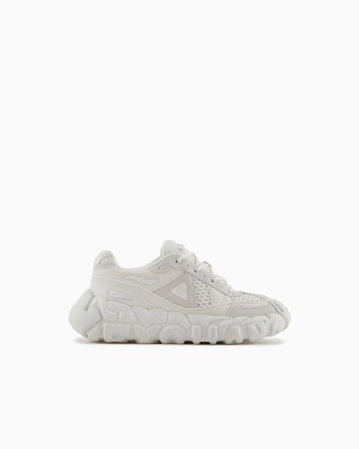 Baskets À Semelle Surdimensionnée ARMANI EXCHANGE pour homme en coloris White