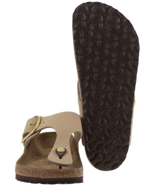 Birkenstock Brown Gizeh Big Buckle Slides