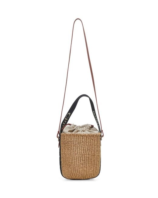 Chloé Metallic Woody Small Tote Bag