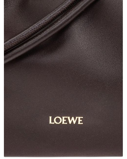 Loewe Brown Mittelgroße Flamenco Clutch