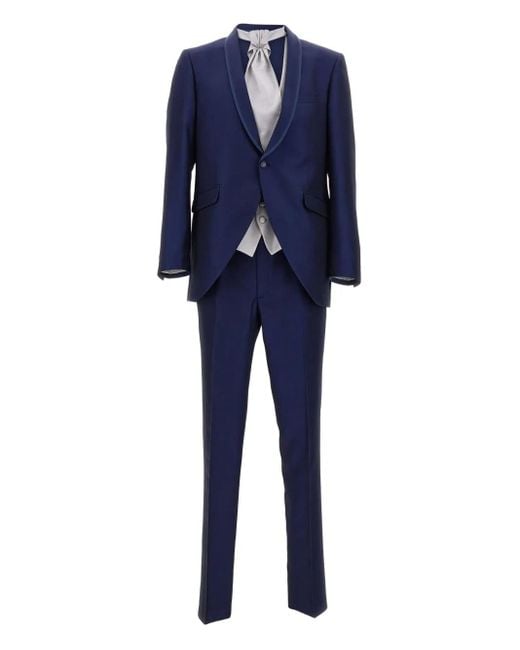 Carlo Pignatelli Einreihiger Anzug in Blue für Herren