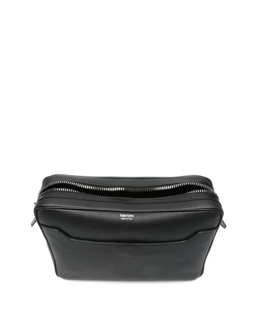 Tom Ford Leren Aktetas in het Black voor heren