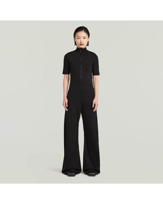 G-Star Black Wide Leg Jumpsuit