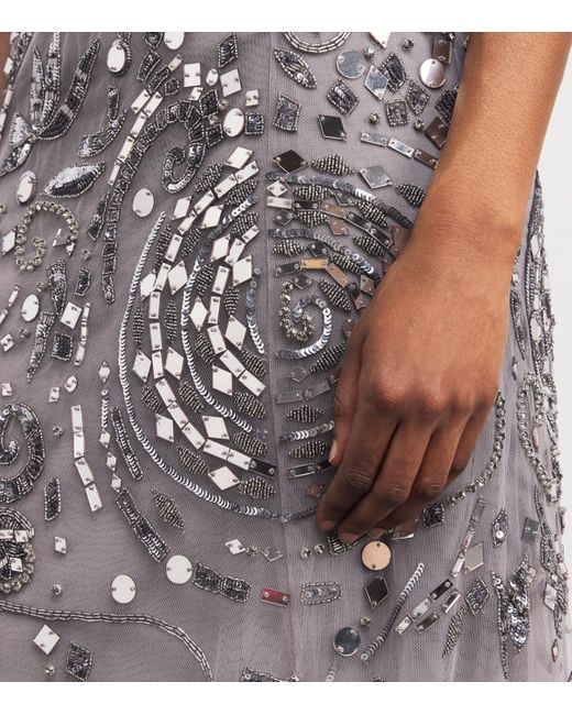 Zuhair Murad Purple Embellished Gown