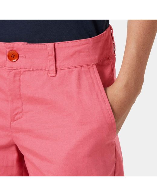 Helly Hansen Pink Pier Shorts Red