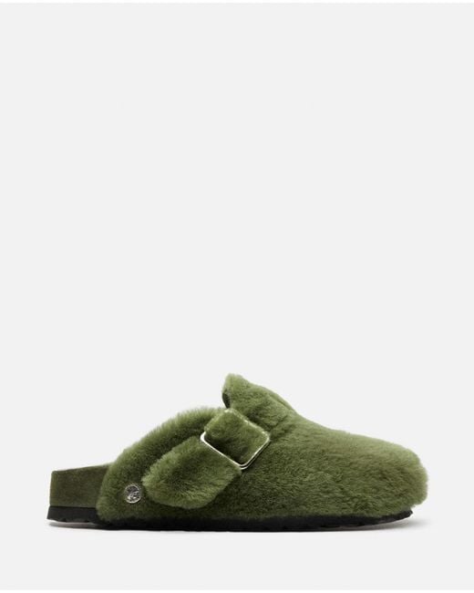 Birkenstock Green Boston 1774 Shearling