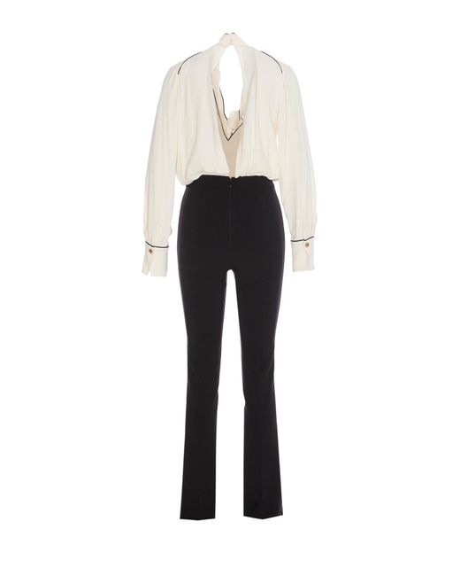 Elisabetta Franchi White Jumpsuits
