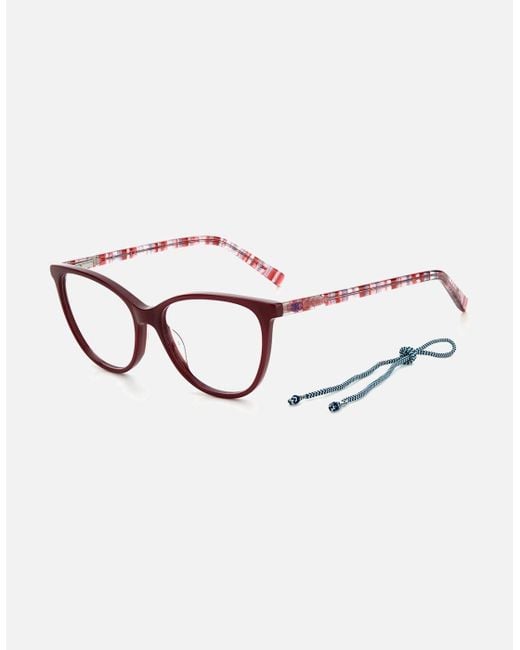 Missoni Red Acetate Bracelet Watch With Dial Frames