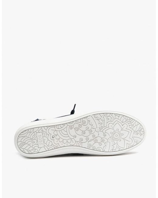 Skechers Blue 33492/Nvy Bobs B Cute Canvas Slip On Trainers