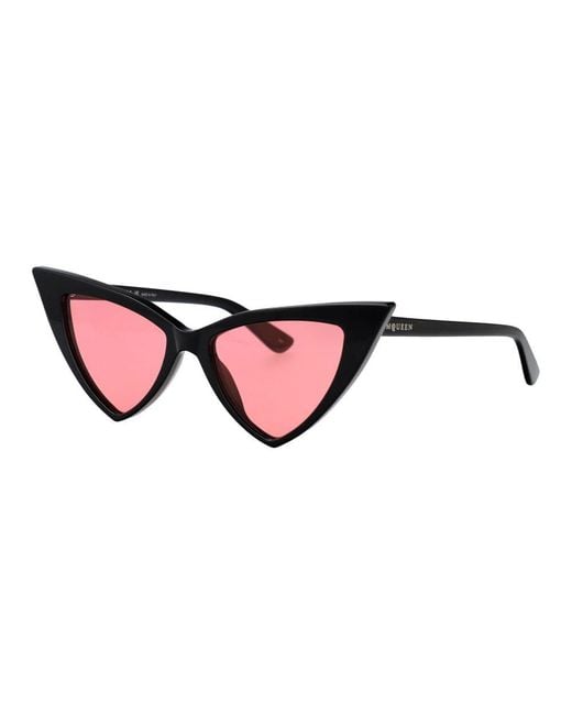 Alexander McQueen Red Stylische Sonnenbrille Am0518S 003