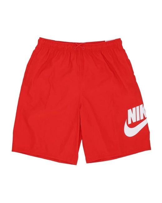 Nike Club Gewebte Shorts Rot/Weiß in Red für Herren