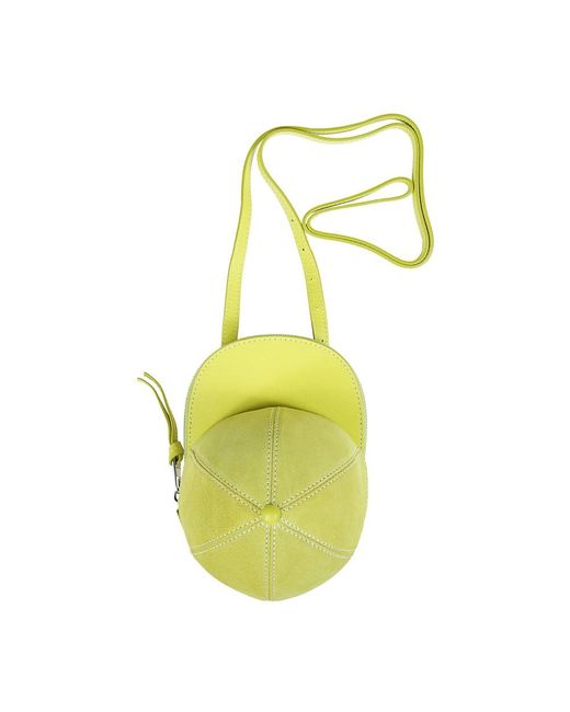 J.W. Anderson Yellow Cap Tasche Schulter Crossbody Leder Logo