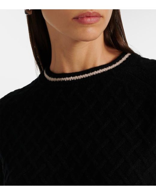 Max Mara Black Pullover Tibet Aus Wolle Und Kaschmir