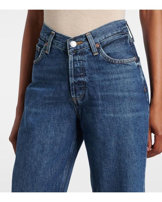 Agolde Blue Straight Jeans V-Waist Baggy