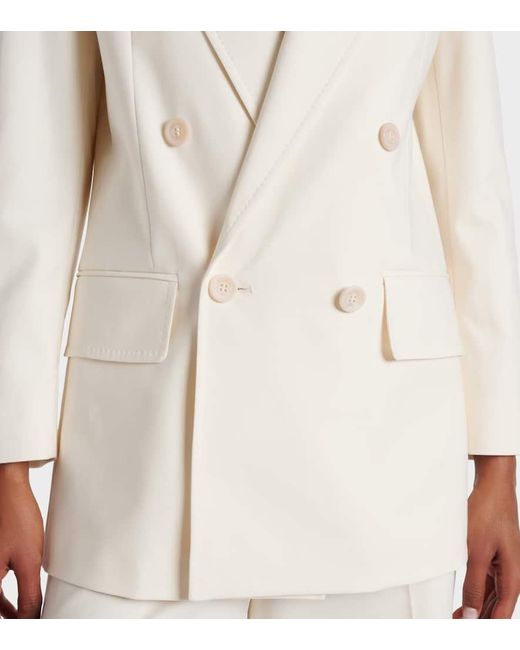 Blazer Suez En Coton Melange Max Mara en coloris Natural