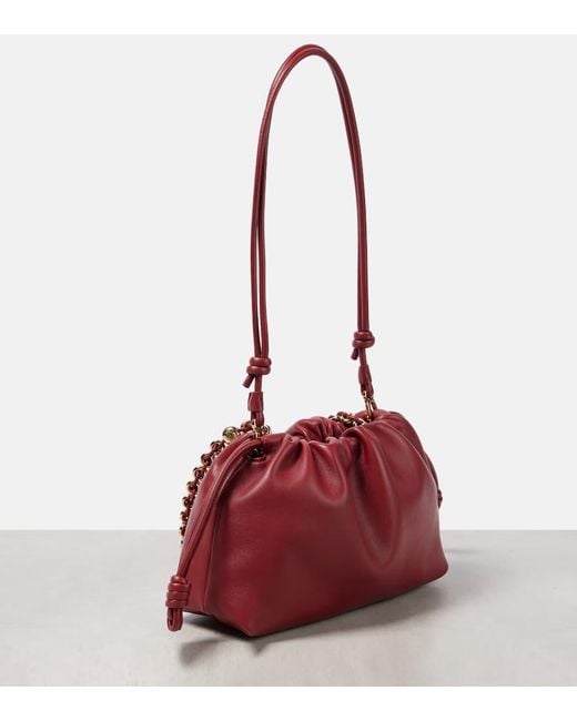 Loewe Red Flamenco Medium Leather Clutch