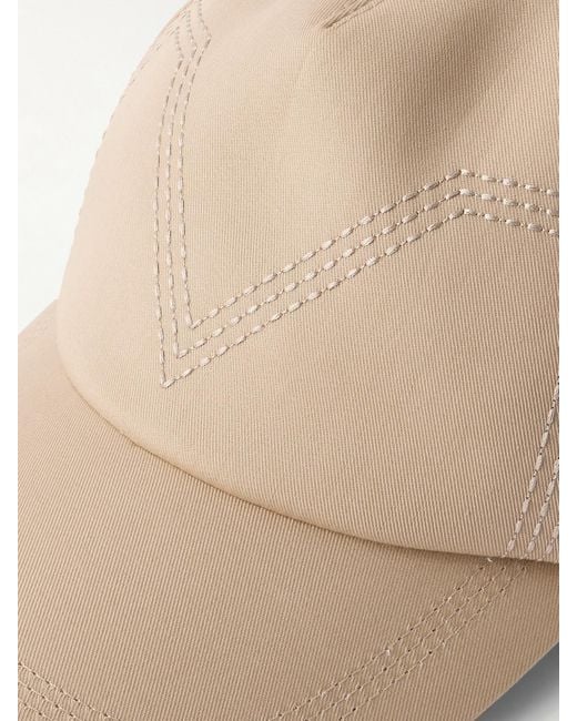 Casquette En Serge De Coton À Broderie Max Mara en coloris Natural