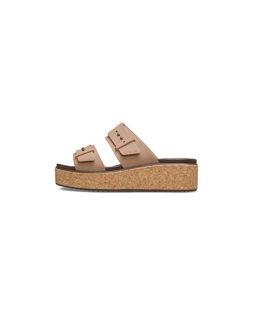 Sandales BROOKLYN CORE BUCKLE CROCSTM en coloris Natural