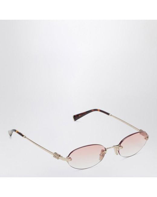 Miu Miu Pink Logo Sonnenbrille