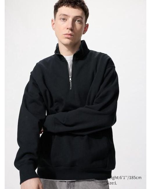Uniqlo Sweatshirt (Reißverschluss) in Black für Herren