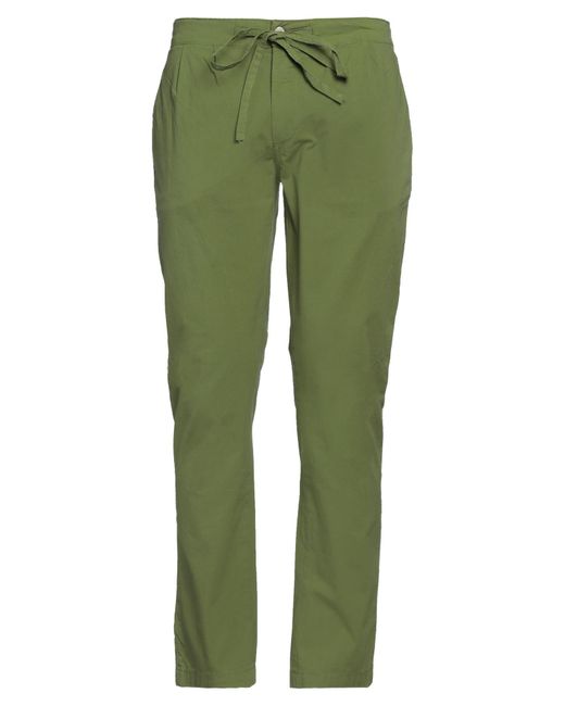 Daniele Alessandrini Green Pants Cotton, Elastane for men
